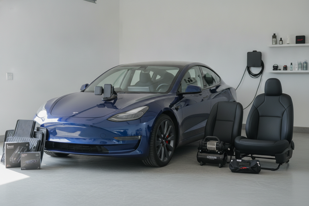 Optimer din køreoplevelse: Det bedste tilbehør til Tesla Model 3